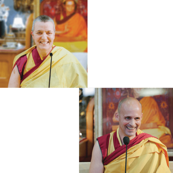 with Gen-la Kelsang Dekyong and Gen-la Kelsang Jampa